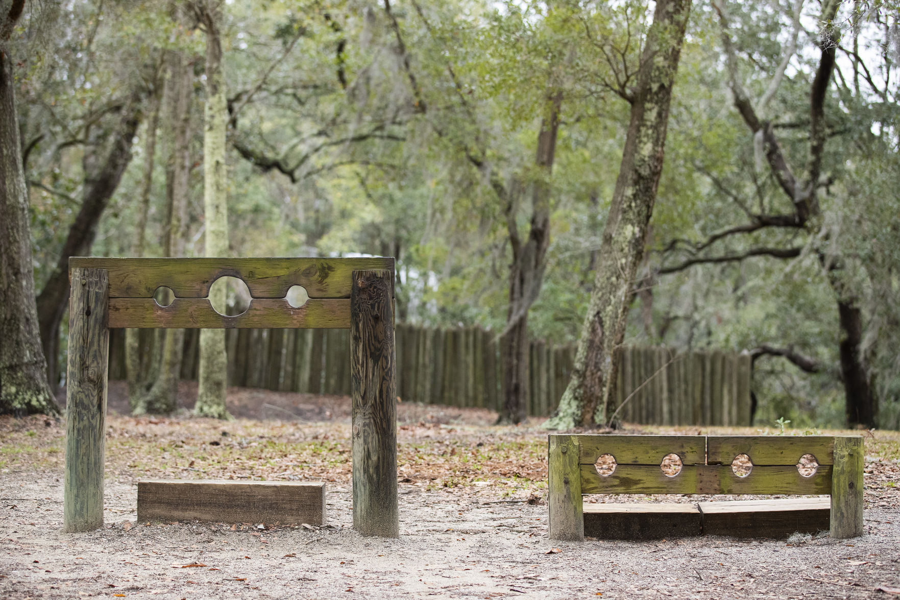 Stockade at Charles Towne Landing